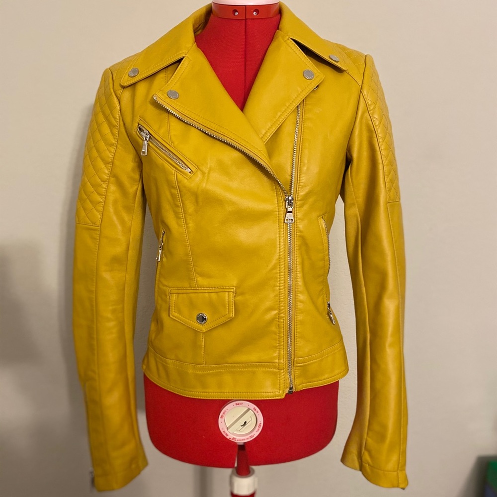 Yellow Express Leather Jacket